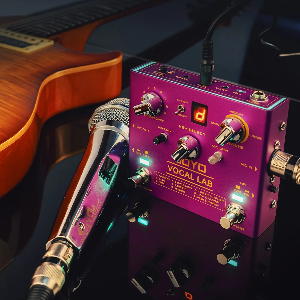 R-16 VOCAL LAB Vocal Guitar Pedal 9 Mixed Vocal Harmony Effects 3-position Vocal