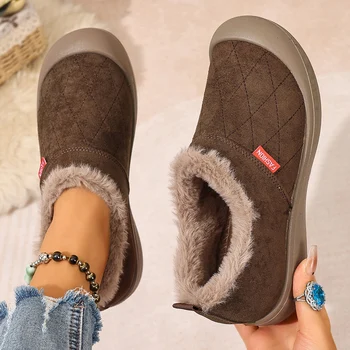Women's cotton shoes for winter 2025; outdoor leisure cotton shoes; warm and anti-slip; free shipping for women's cotton 1