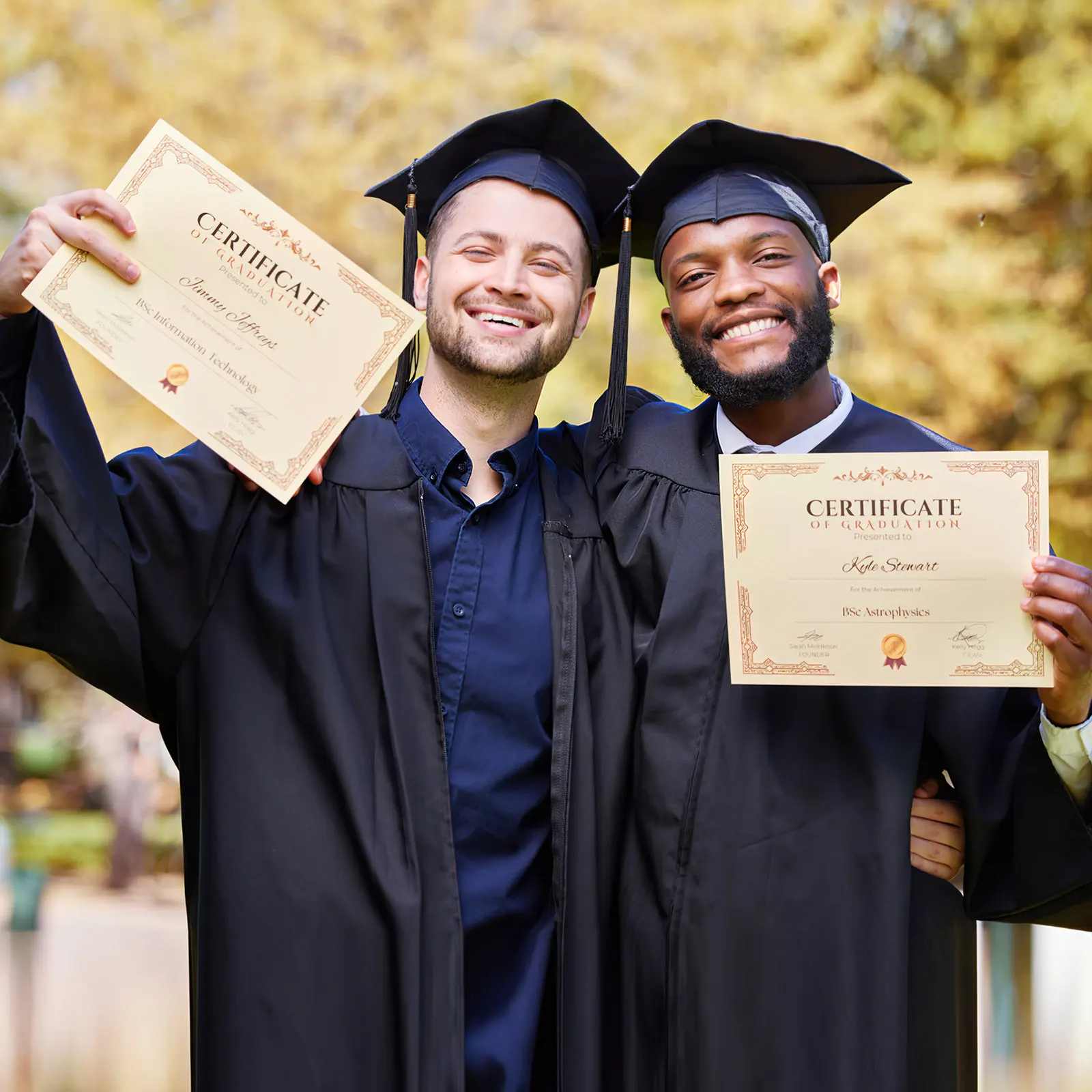 10Pcs 빈 학위 증명서 용지 학업상용 쓰기 가능 인쇄용 용지 학교 용품 증명서 용지