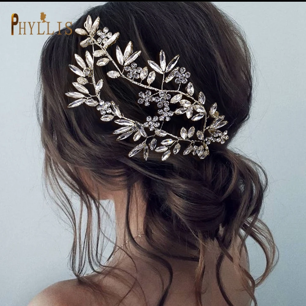 A330 Rhinestone Wedding Headband for Women Tiaras Wedding Hair Accessories Crystal Bridal Headwear Birthday Girl Headpiece