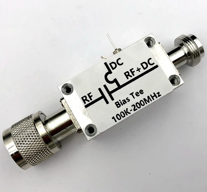 

Long wave, medium wave, short wave, and ultra short wave DC bias isolators coaxial feed 0.1-200MHz 1A