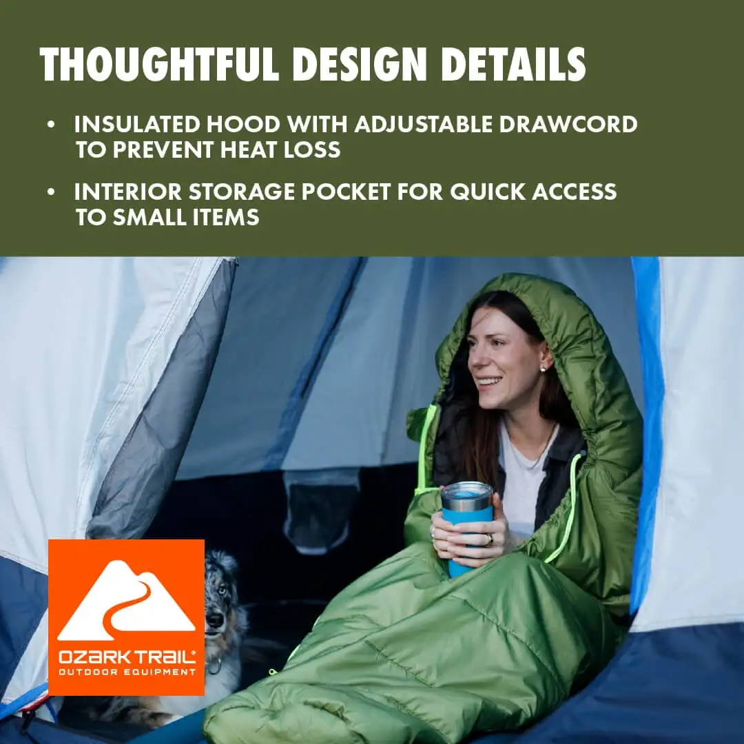 Ozark Trail 50F Compact Mummy Adult Sleeping Bag 3