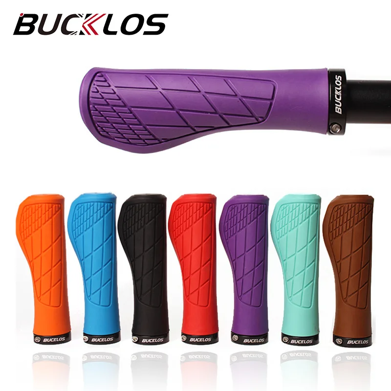 BUCKLOSBicycleGripsErgonomicMTBHandleBarGripsRubberShock