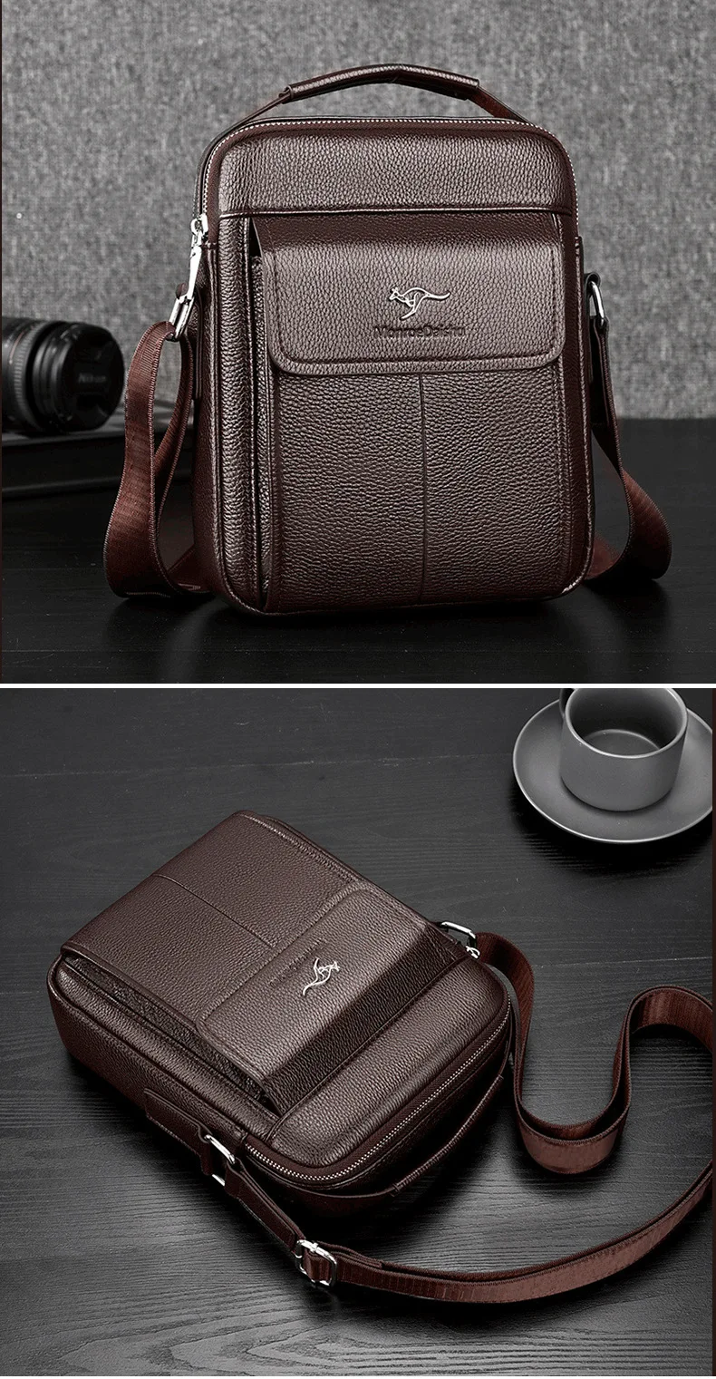 New Men's Bag Retro Shoulder Bag for Husband Fashion Handbag Leisure Crossbody Bags Luxury Designer Bag Father's Day Gift