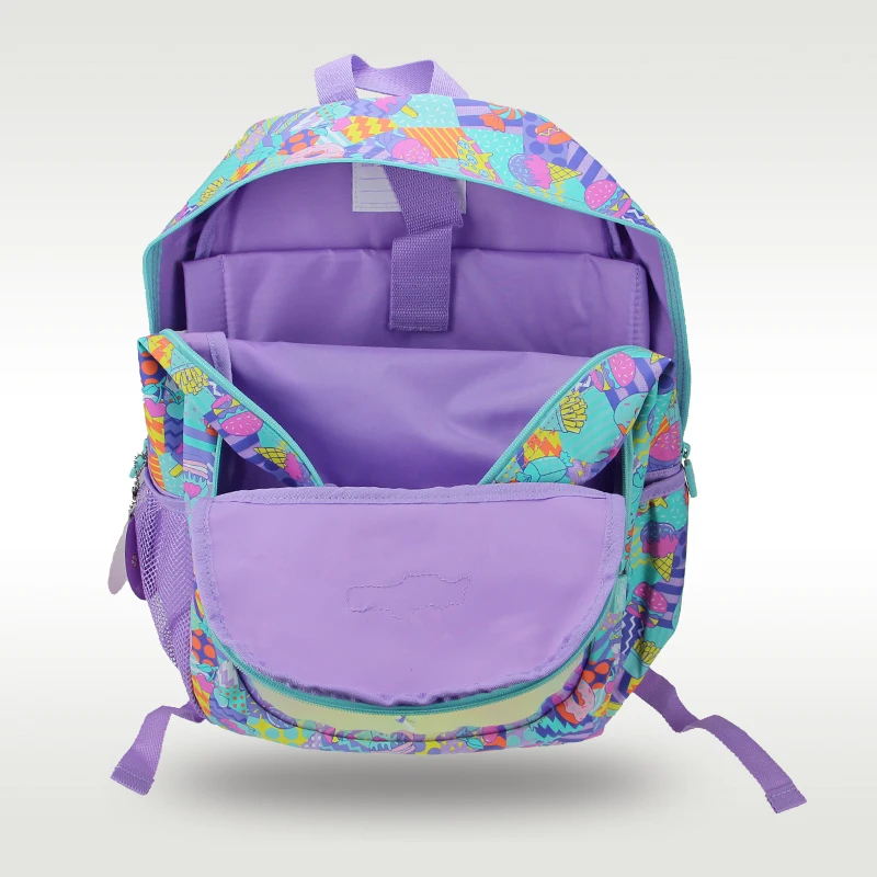 Australia Smiggle Original Children's Schoolbag Girls Dazzling Ice Cream Large Capacity School Learning Supplies 16 Inches