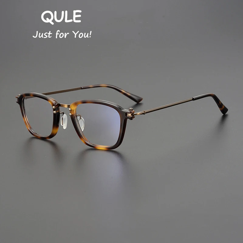 

Man's Acetate Handmade Square Glasses Frames Women Myopia Reading Tortoise Spectacle Prescription Progressive Optical Eyewear