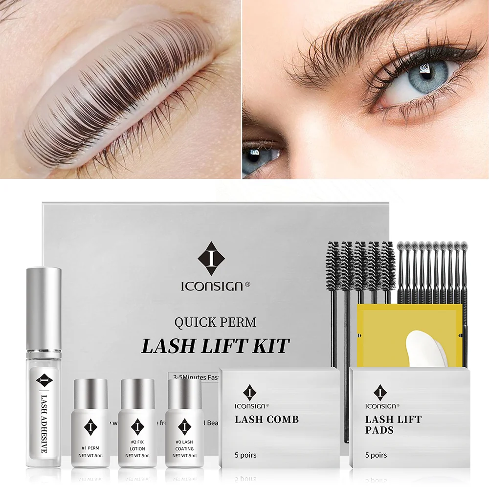 ICONSIGN 3-5 Minutes Quick Lash Perm Lash Lift Eyelash Perming Set New Version Lash Lift Kit Cilia Beauty Makeup Tools