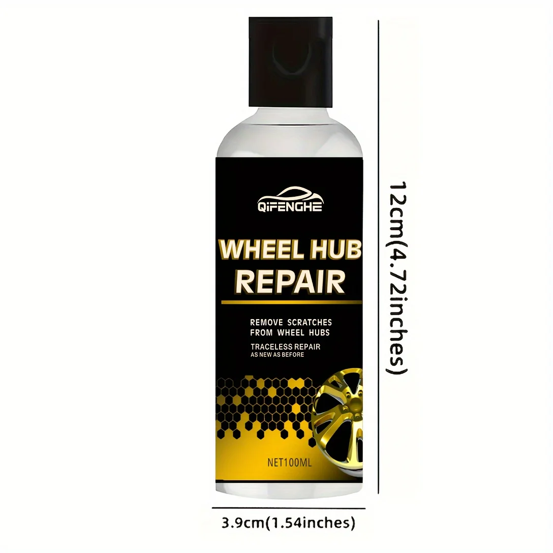 Alloy Wheel Repair Kit 100ml-Quick-Dry Scratch & Corrosion Defense for Metal Rims Restoration with Brake Dust Shield Gel