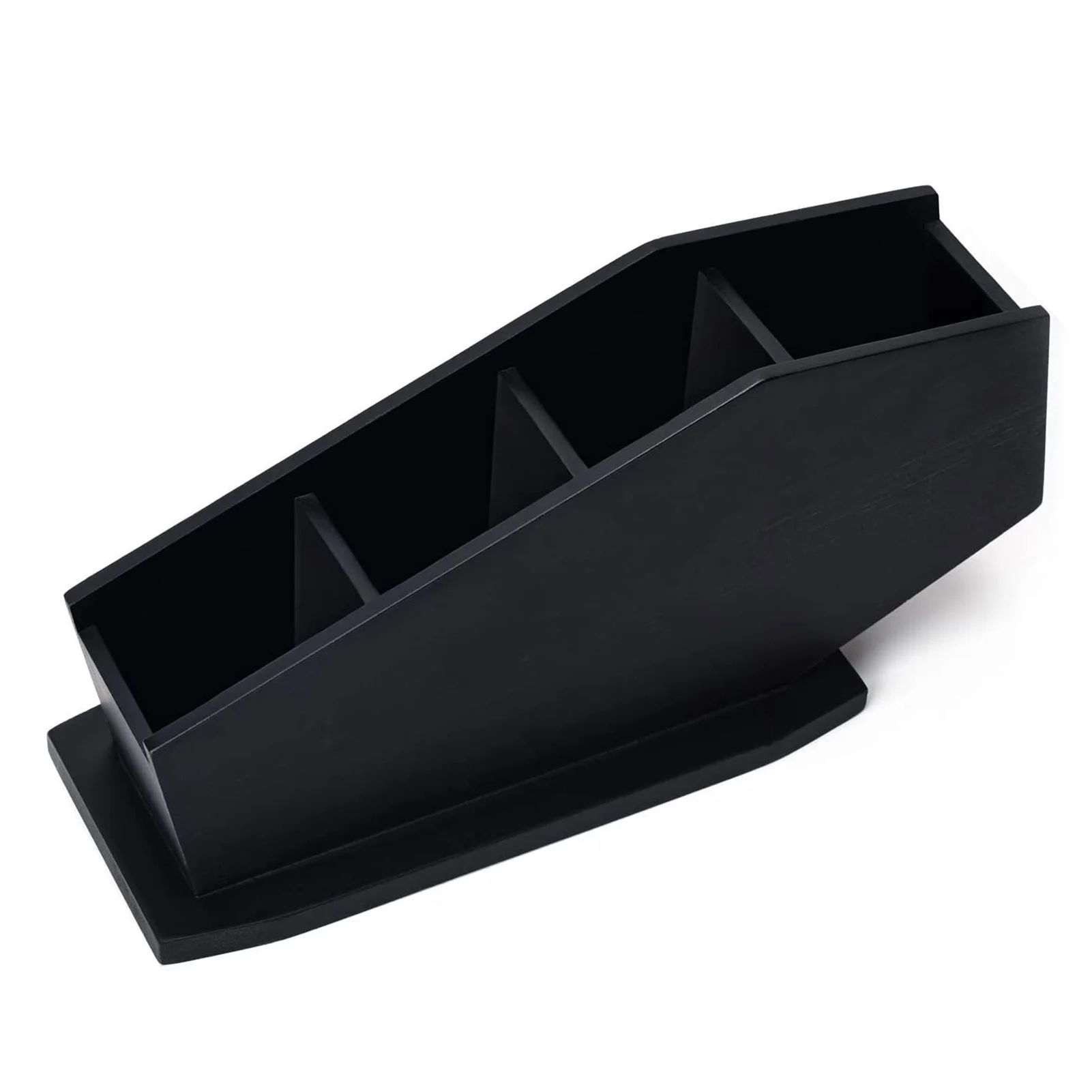 

Gothic Coffin Makeup Brush Holder Large Capacity Stable Brushes Storage Box for Family Friends Neighbor Gift