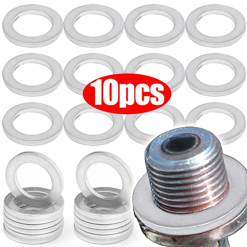 Car Oil Pan Gasket Aluminum Seal Replacement for Japanese Honda Car Models Engine Drain Plug Auto Repair Spare Parts Leak Proof