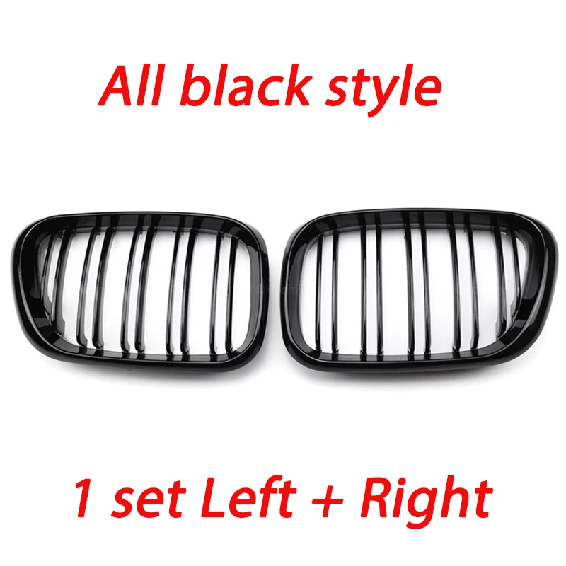 Front Kidney Grille Bumper Black Shape Grill for BMW E53 X5 Pre-LCI 1999-2003 Car Accessories Replacement Part