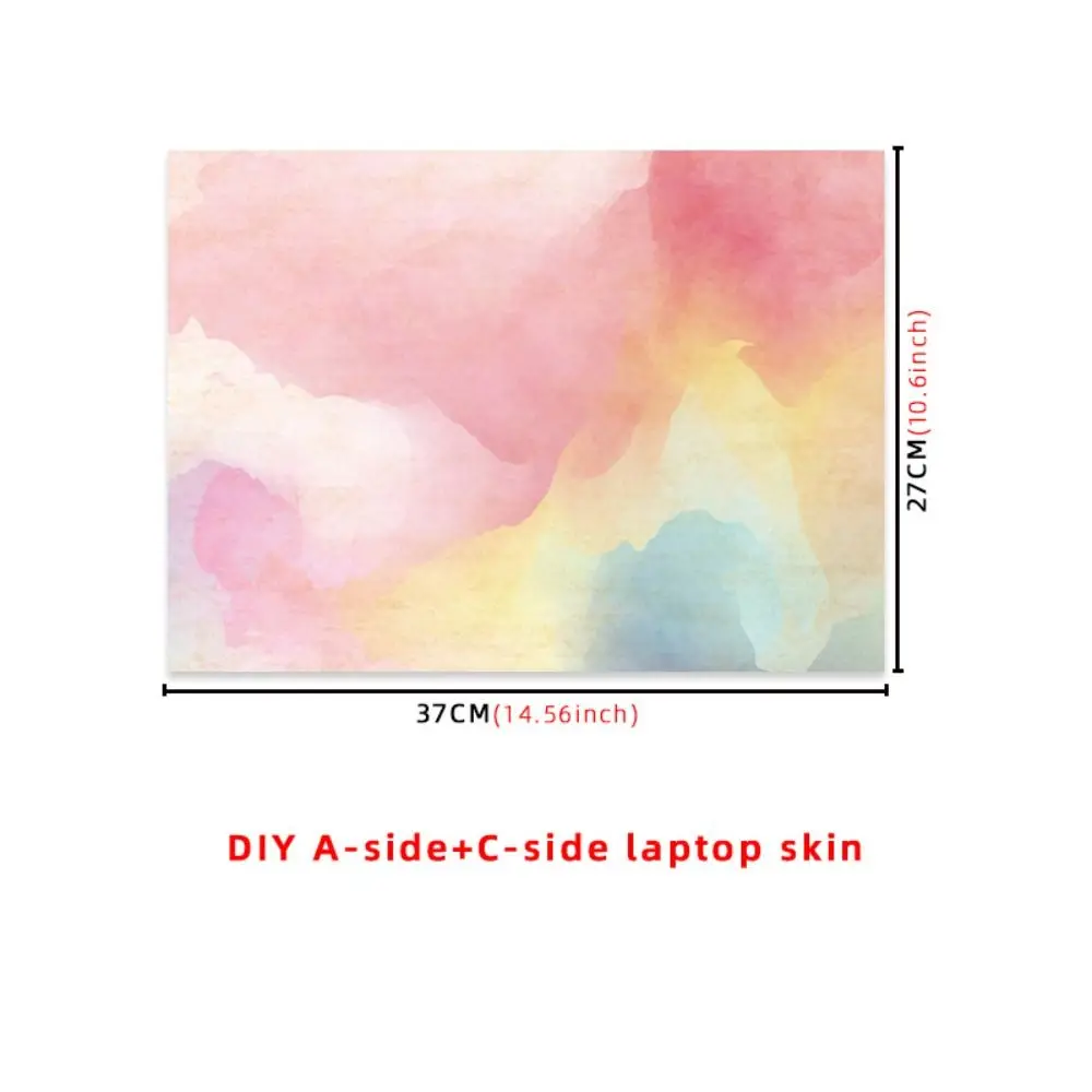 Laptop Sticker Vinyl Film Sticker DIY Laptop Stickers Skins A+C Side Waterproof Ultrabook Decorate Decal Vent Holes for Macbook /HP / Dell / Lenovo Acer ASUS