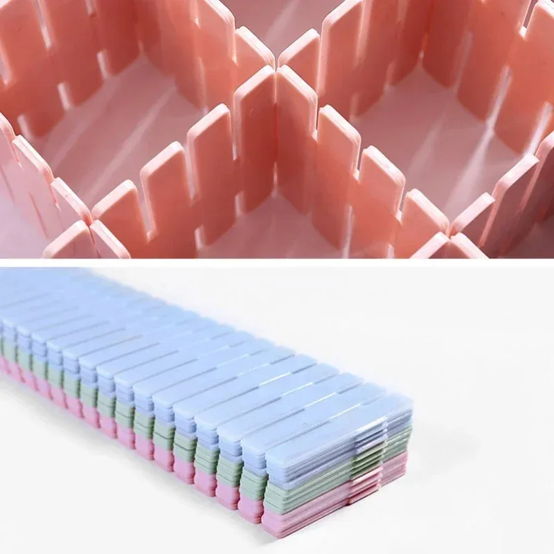 4pcs/set Adjustable Divider Board Household Storage Cabinet Combination Underwear Socks Sundries Drawer Organizer Home Storage