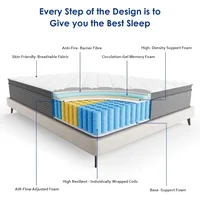 Queen Mattress,10 Inch Gel Memory Foam and Innerspring Hybrid Mattress in a Box with Individual Pocket Spring,100 Nights Trial 4