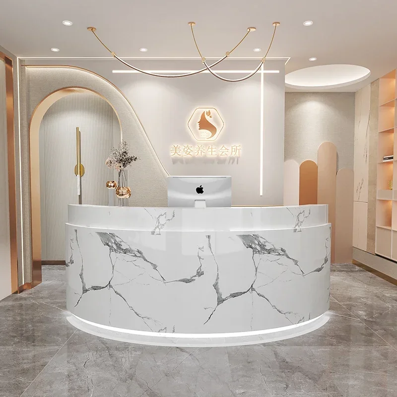Furniture For Reception Entrances Tables Restaurant Desk Luxury Stores Hairdressing Counters Small Store Business Receiption Spa