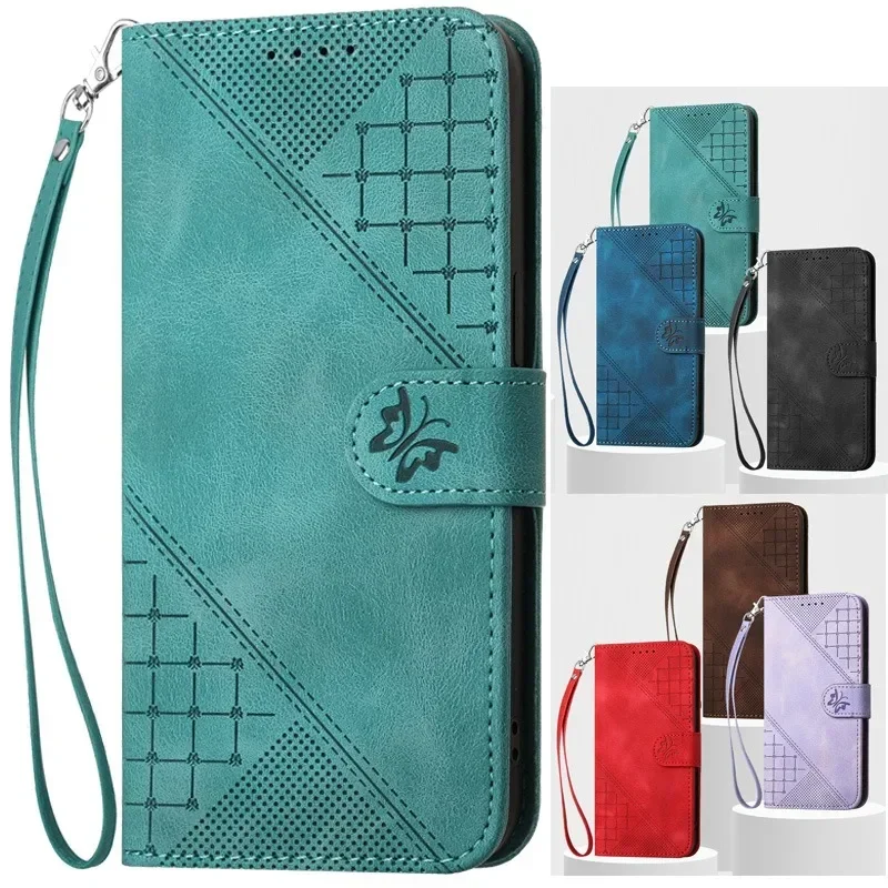 Butterfly Magnetic Wallet Phone Case Cover