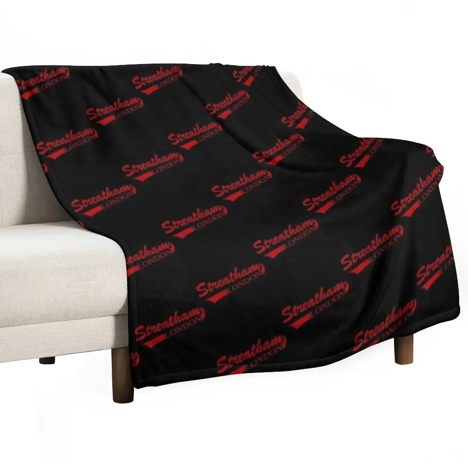 

Streatham IHC Logo Throw Blanket Flannel Fabric Plaid on the sofa sofa bed manga Blankets