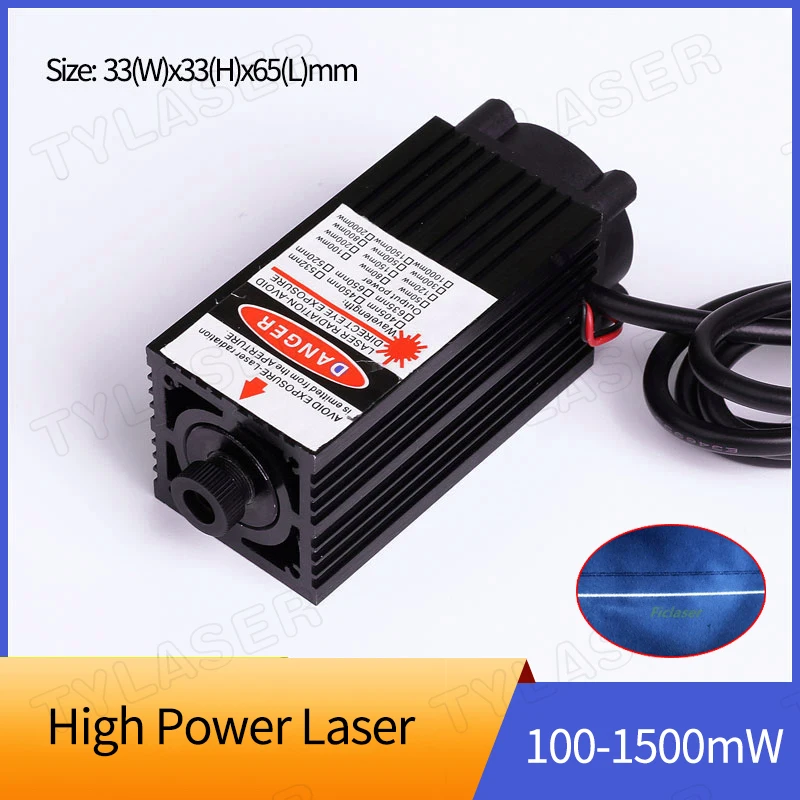 

High Power 980nm IR Line Laser Module 100mW 500mW 700mW 1W with Cooling Fan (Free with Bracket and Adapter) Long Time Working