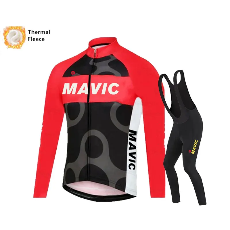 Thermal Fleece Cycling Clothing Top, Winter Jersey, Sport Bike, MTB Riding Warm Jackets
