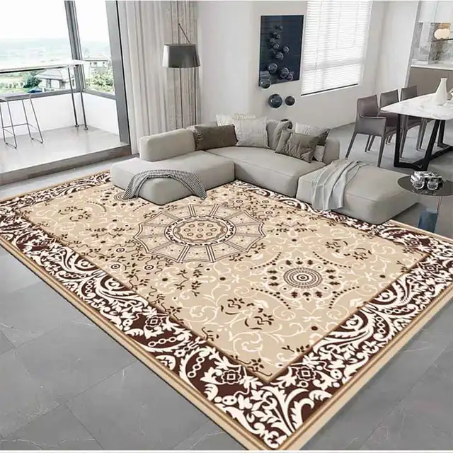 Vintage Bohemian Carpet for Living Room Rectangle Area Rugs Persian Style Rectangle Area Rugs Soft Non-Slip Bedroom Study Mats 2