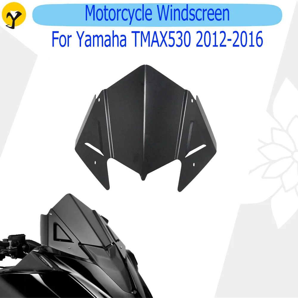 

Ветровое стекло мотоцикла для Yamaha TMAX 530 2012 2013 2014 2015 2016 аксессуары Обтекатели переднего ветрового стекла черное покрытие ветрового стекла