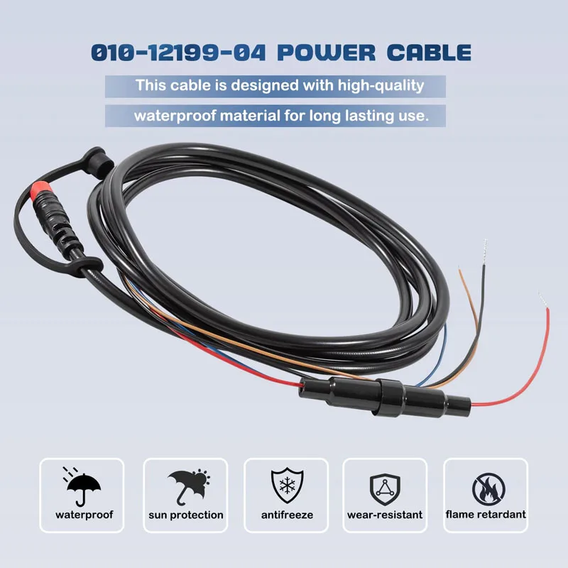 010-12199-04 Power Cable Quick Connect Adaptor 4-Pin 4Xdv for Echo, Striker Plus, Striker Vivid, Striker 4, Fishfinder, Echomap