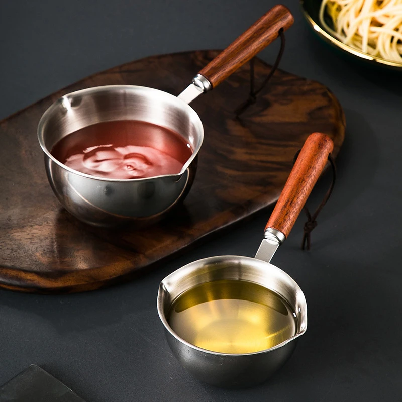 Stainless Steel Oil Pot 120ml/200ml Kitchen Tool