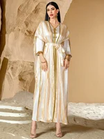 Eid Djellaba Luxury Muslim Sets for Women Diamonds Dubai Abaya Turkey Kaftan Kimono Jalabiya 2 Piece Dress Caftan Marocain Femme 6