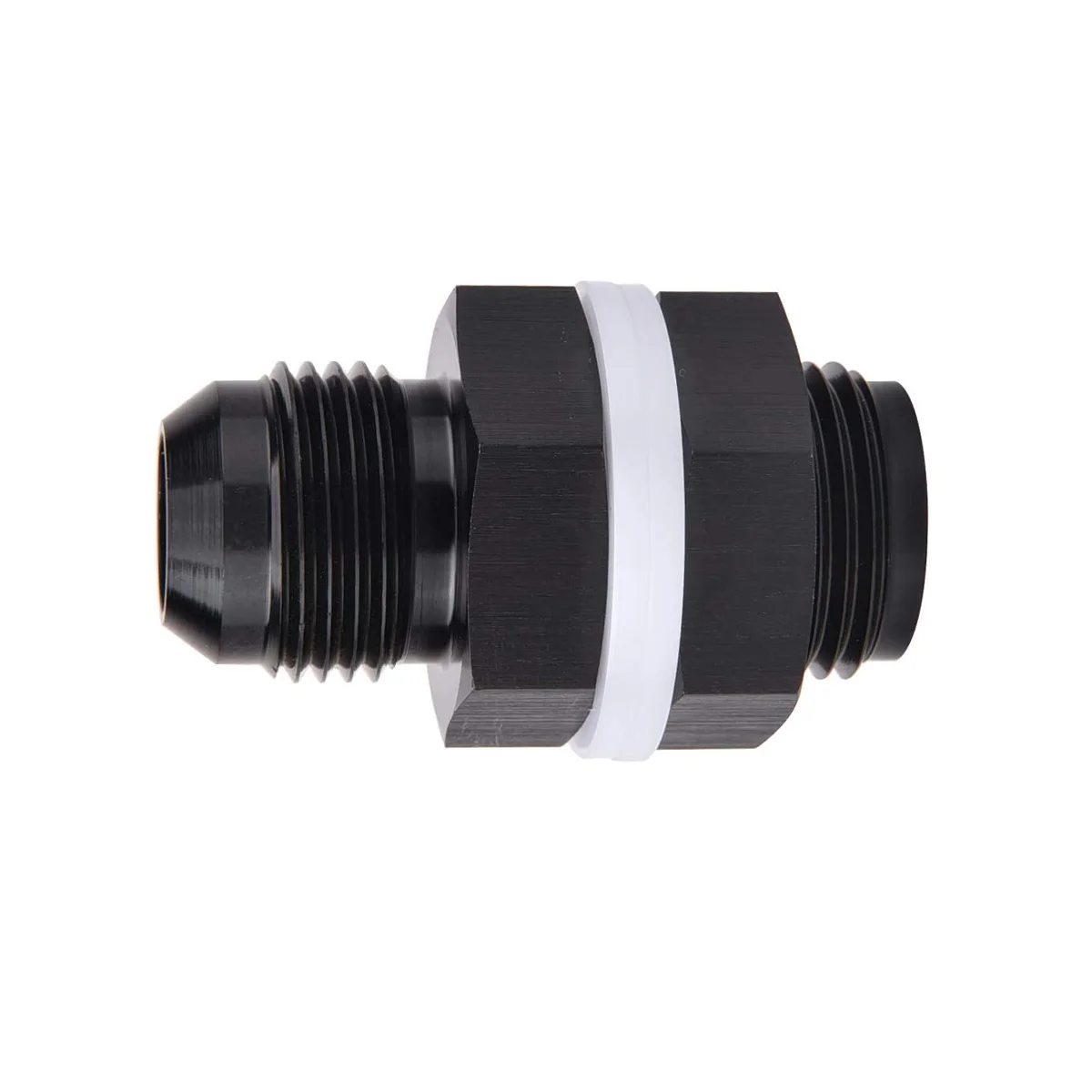 1PCS AN6 AN8 AN10 AN12 Aluminum Fuel Cell Bulkhead Aerospace Hose Connector Fitting With Washers And Nut