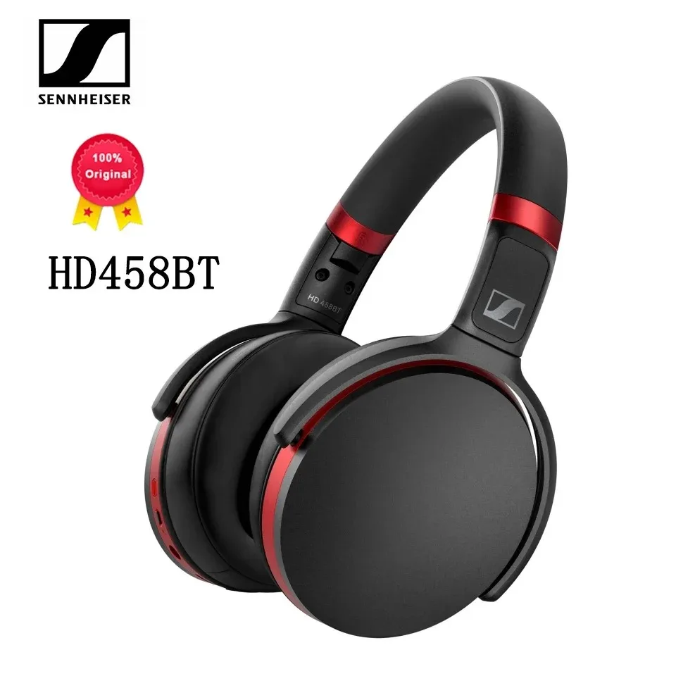 Беспроводная складная гарнитура SENNHEISER HD458BT, Bluetooth 5,0, глубокие басы, шумоподавление, наушники HiFi, спортивные игровые наушники