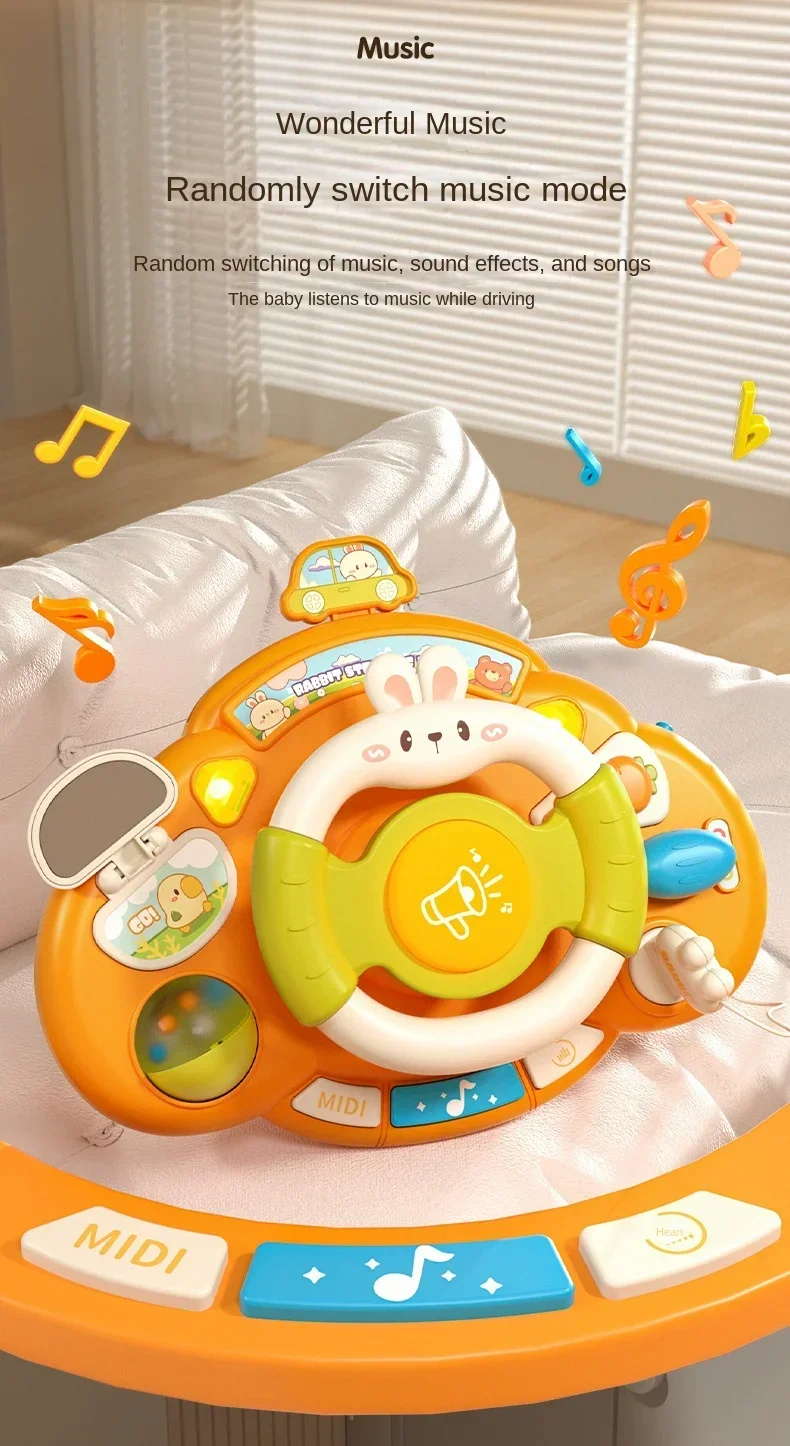 Baby Driving Steering Wheel Toy included music