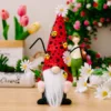 Ladybug Gnomes Kitchen Tiered Tray Decor Plush Swedish Tomte Scandinavian Figurine Spring Summer Farmhouse Household Ornament 1