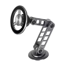 Premium Rotatable Aluminum Alloy Magnetic Car Holder (Black)