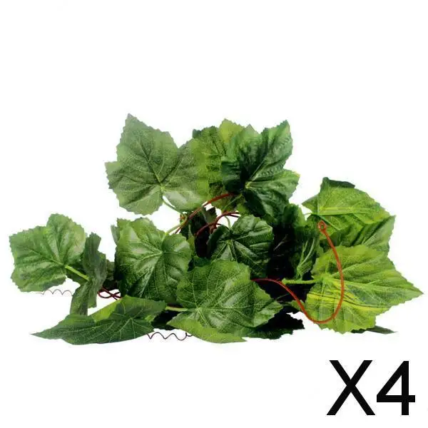 Terrarium for Reptiles in Green Resin Artificial Plant Decoration