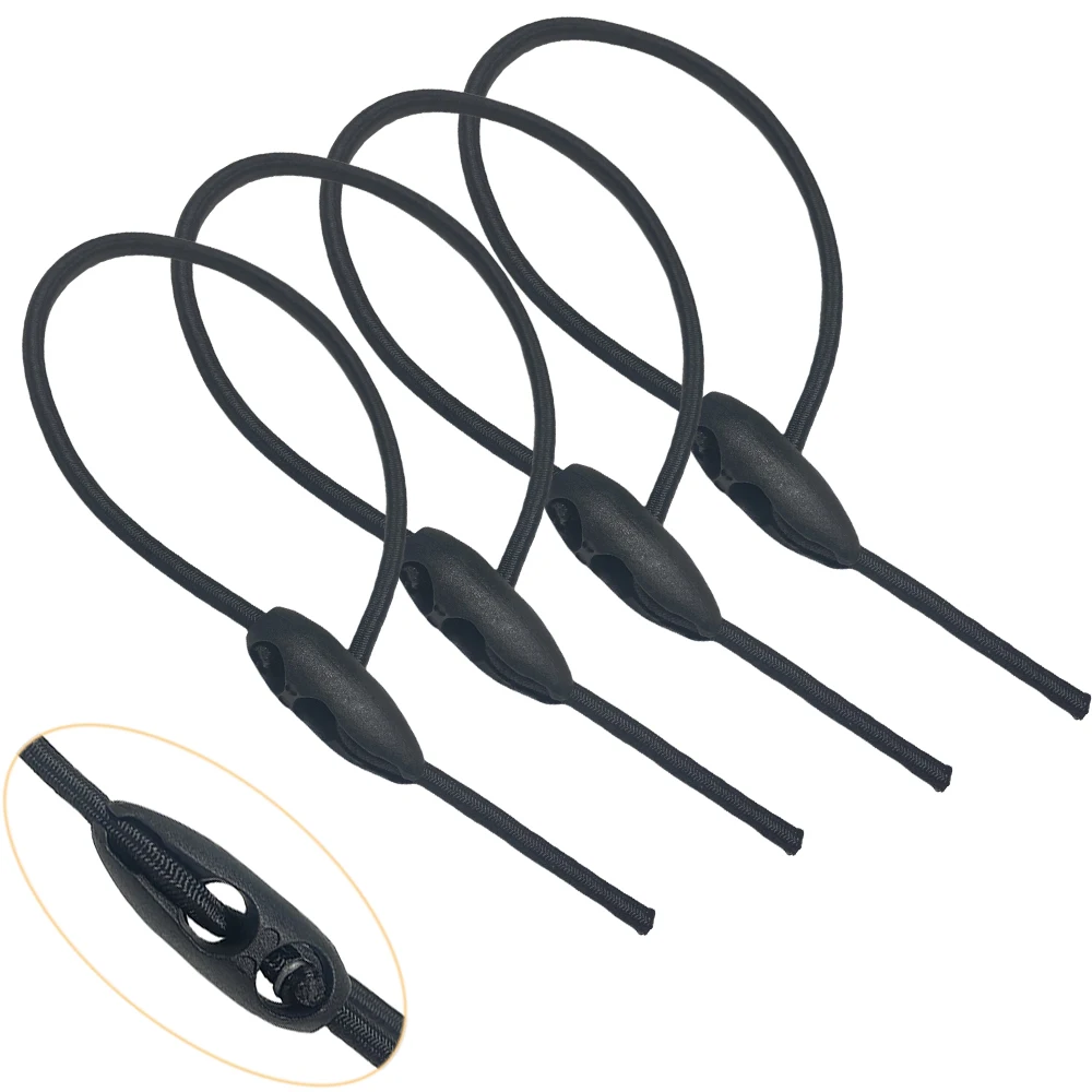 4/10Pcs 56cm Latex Elastic Tie Rope Bungee Cords For Bicycle Motorcycle Luggage Car Tarpaulin Camping