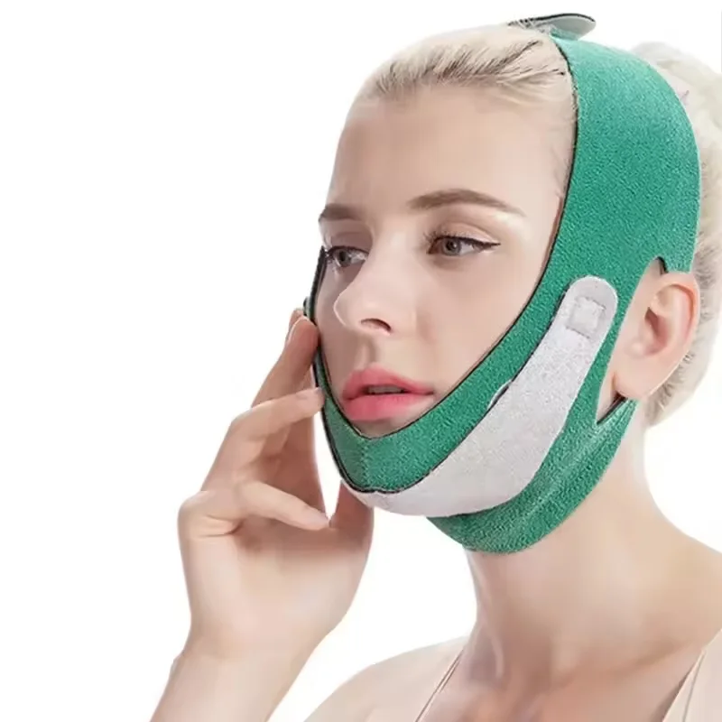 Facial Slimming Mask Reusable V Line Mask Facial Slimming Strap Double Chin Reducer Chin Up Mask Face Lifting Belt V Shaped Slimming Face