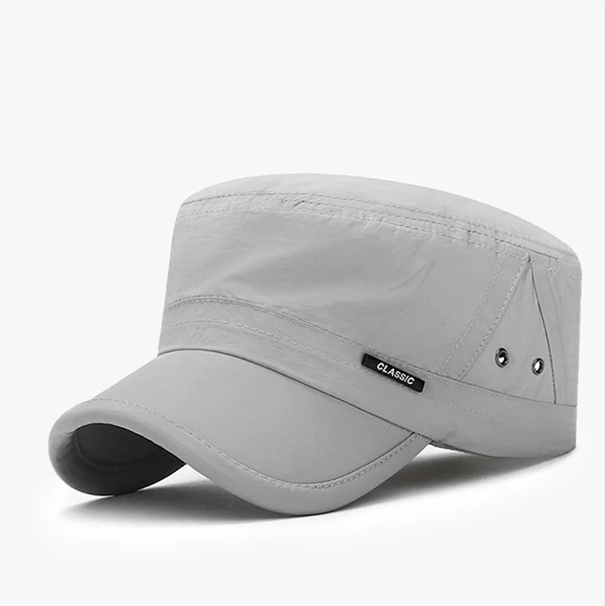 Chapeau militaire pour hommes, léger et respirant, plat à séchage rapide, pare-soleil, Protection solaire, chapeau à visière, décontracté, polyvalent, randonnée, pêche, Camping, nouvelle collection printemps et été