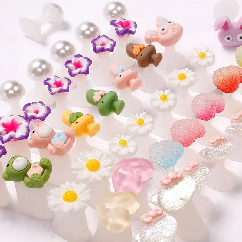 8pcs Toe Separators Silicone Daisy Flower Nail Art Pedicure Tools
