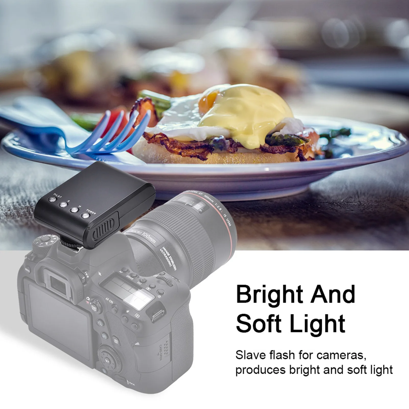 Photography Flashlight DSLR Camera Flashlight Mini Portable Digital On Camera Hot Shoe Mount for DSLR Cameras