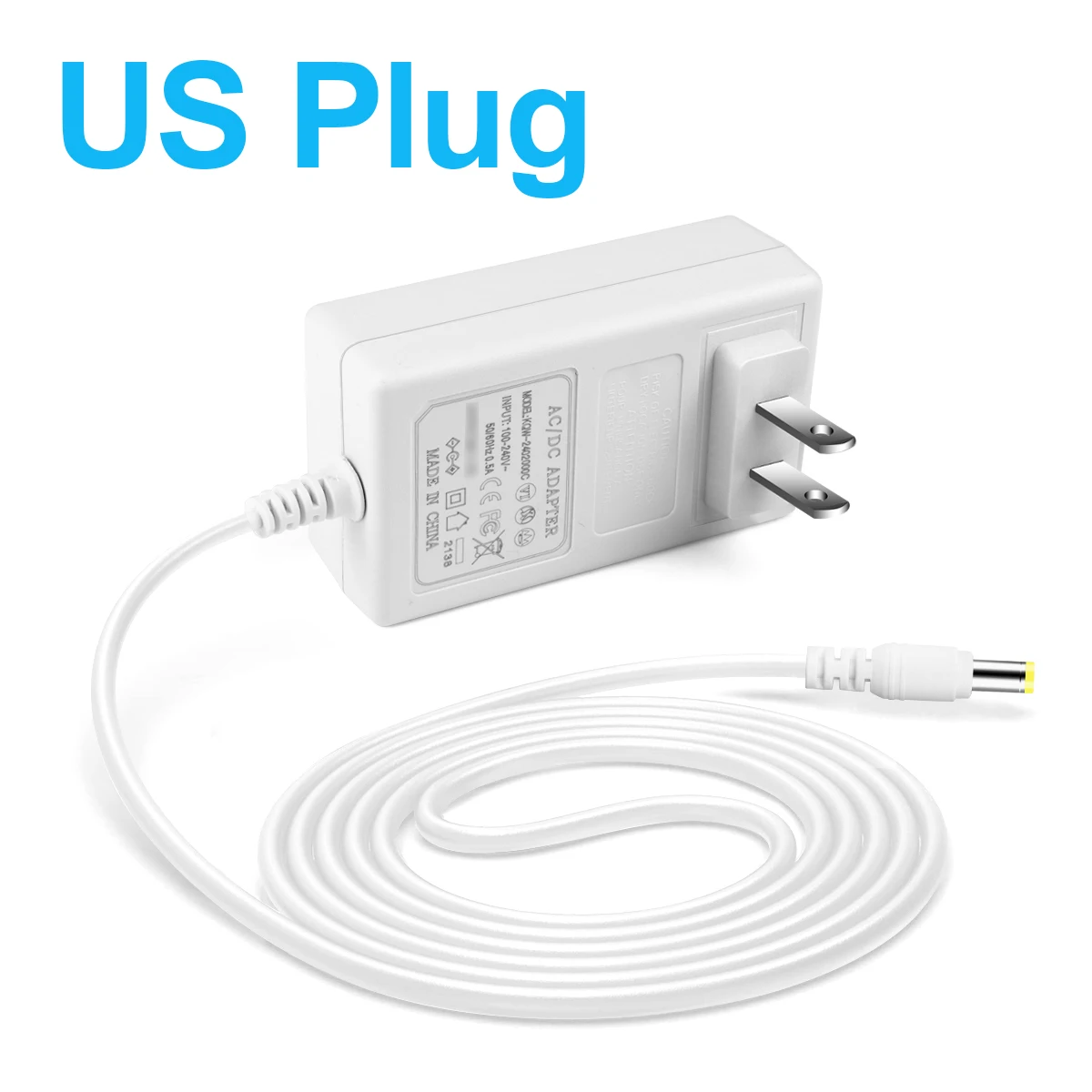 White USA Plug