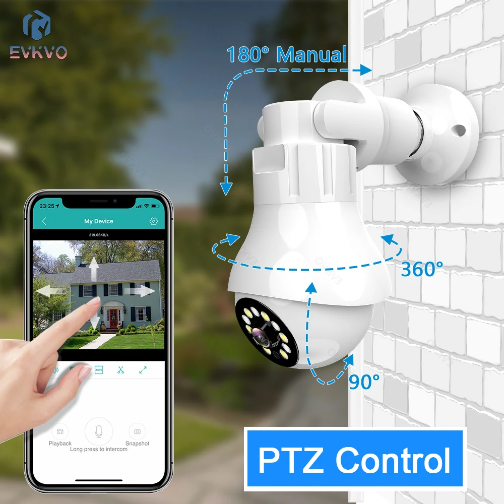 5MP 360 Panoramic Wifi Camera E27 Bulb 2 Way Audio Surveillance Waterproof Fisheye CCTV Color Night Vision Wireless IP Camera 5MP 360 Panoramic Wifi Camera E27 Bulb 2 Way Audio Surveillance Waterproof Fisheye CCTV Color Night Vision Wireless IP Camera