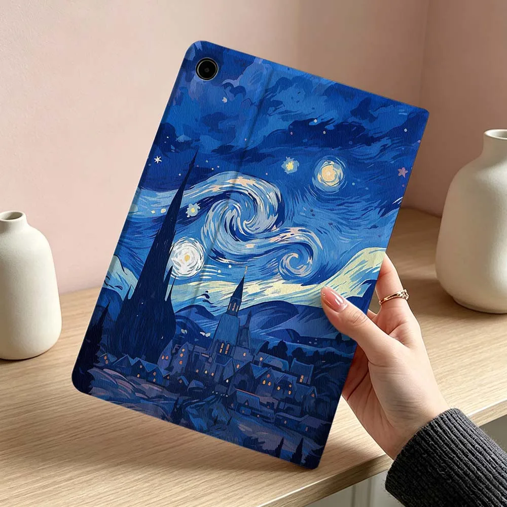 Van Gogh-Inspired Artistic Tablet Case - Soft and Stylish Cover