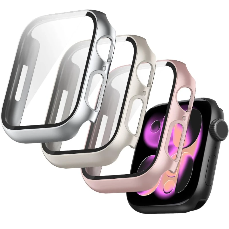 ตัวเลือกสินค้า เคสกันกระแทก 3 ชิ้นสำหรับ Apple Watch หลายขนาด