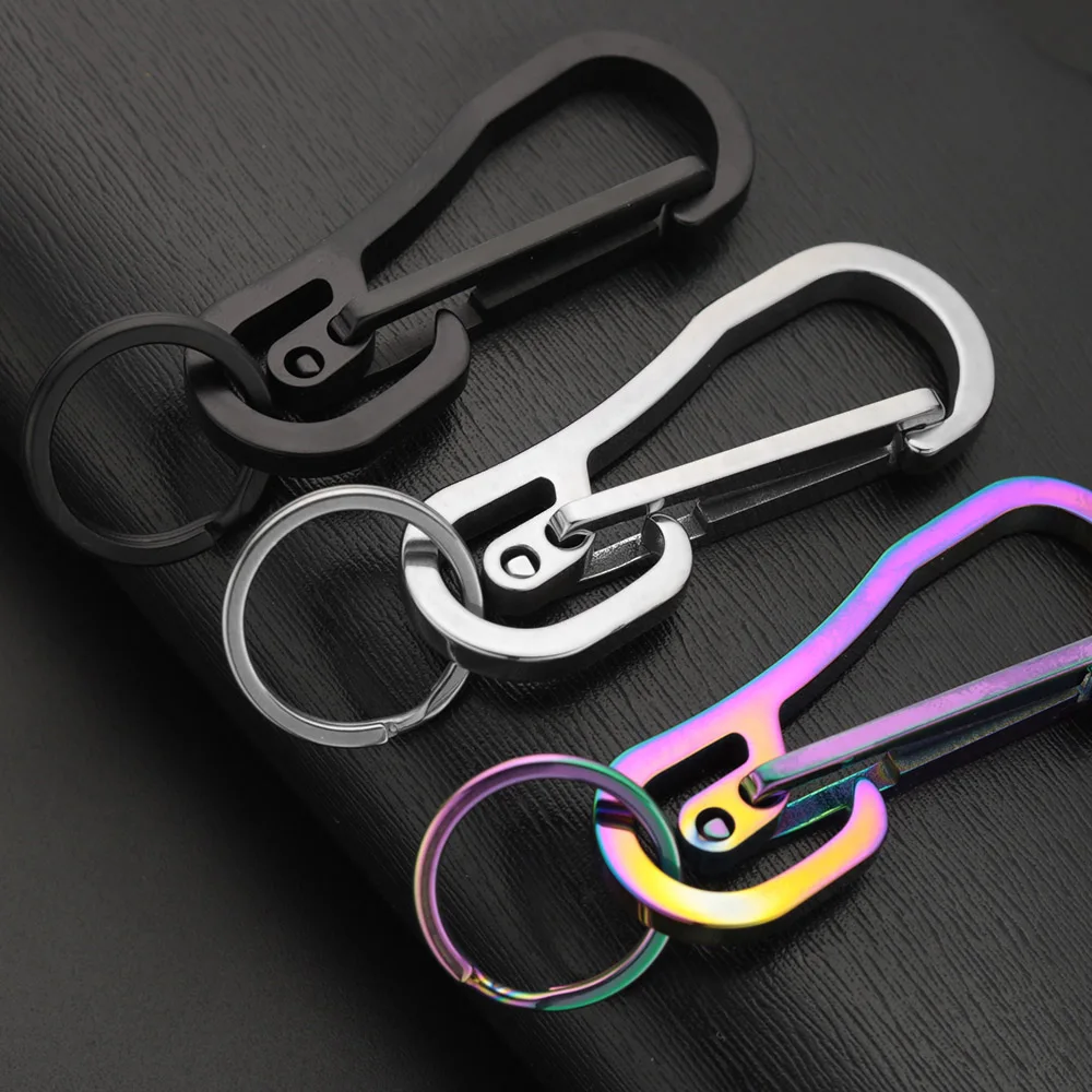Stainless Steel Keychain Custom Lettering High-grade Keyring Personalized For Men's Car Buckle  Key Chain Ring Holder K415 images - 6