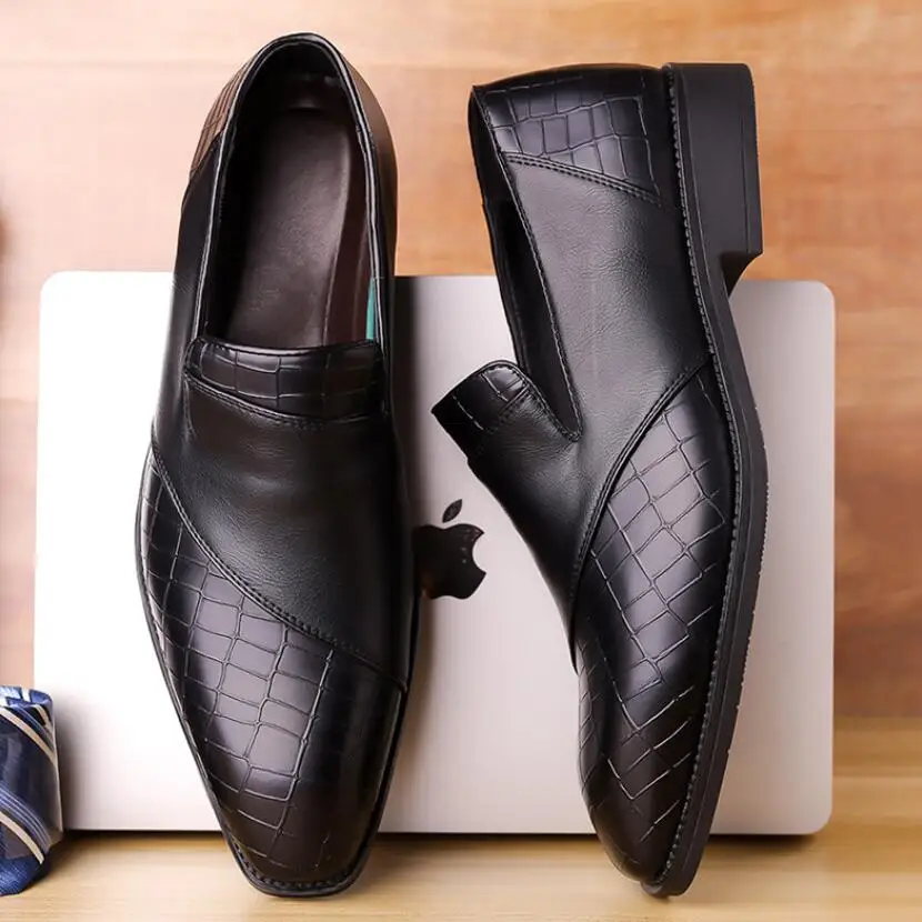 Men's Business Fashion Soft-soled shoes 46 Rubber Comfortable Formal Casual foot cover Breathable oversized party wedding shoes