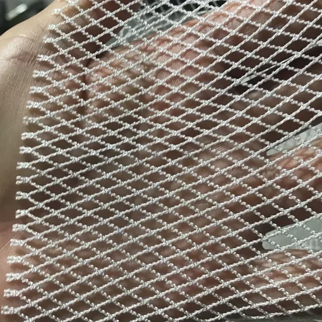 3mm-5mm Mesh Semi-Finished Knotless Nylon Fishing Net Outdoor Fishing Network for Cage Breeding Net Trawl Net Fishing Tool 4