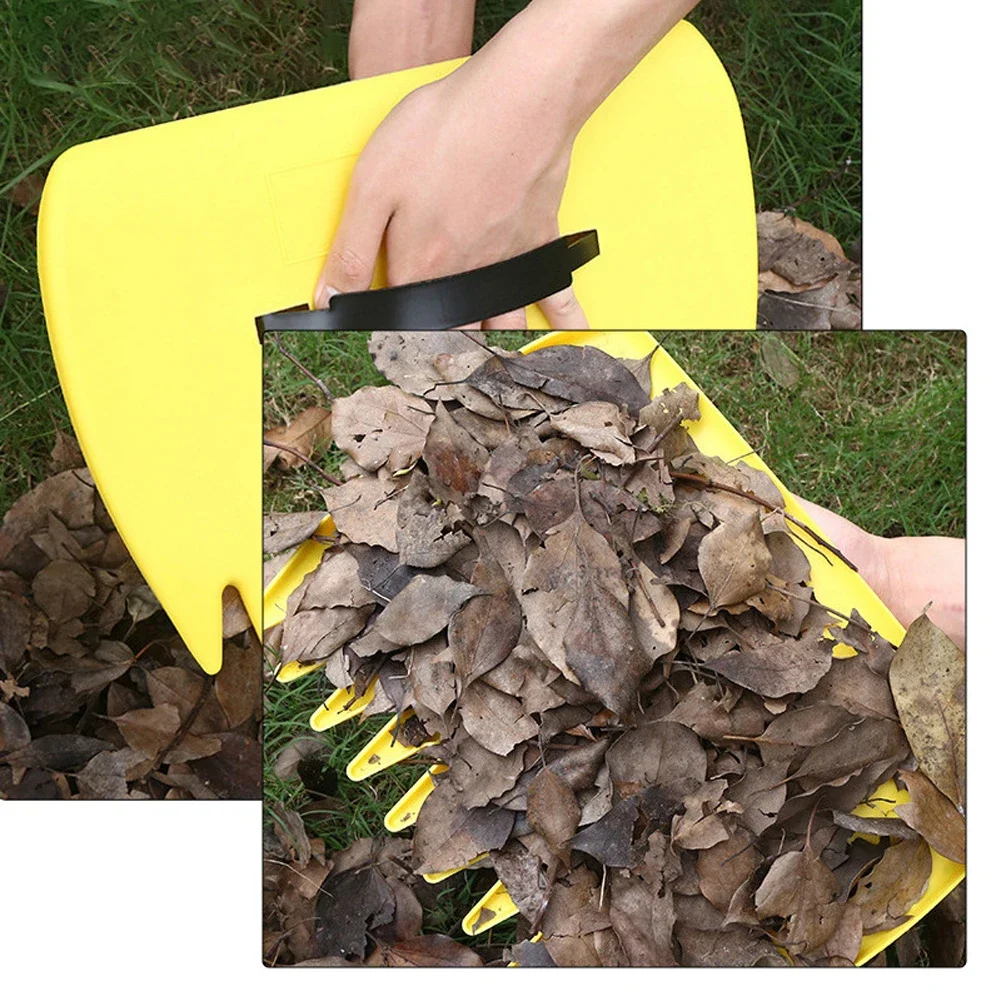 Leaf Claws Soft Leaf Grabbers Serrated Yard Leaf Rake Yard Leaf Catcher for Picking Up Leaves Grass for Clippings Shrubs Garbage