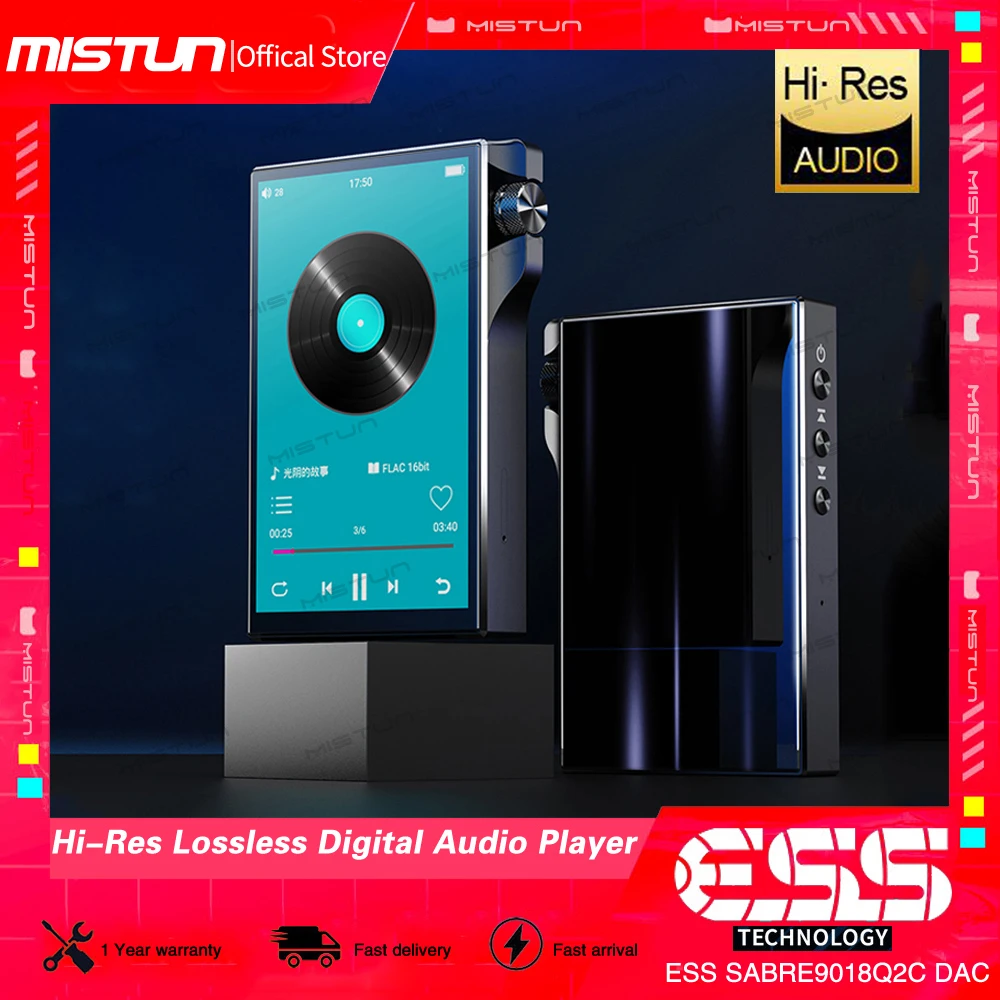 Professional HiFi MP3 Player Bluetooth Hi-Res Digital Audio Player 4.0" IPS Touch Screen DSD Lossless Decoding DAP Support WiFi sony walkman mp3