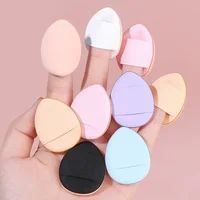 10Pcs Mini Finger Puff Foundation Small Air Cushion Powder Sponge Face Concealer BB Cream Cosmetic Applicator Makeup Tools 2