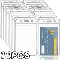 10/1PCS Waterproof Transparent Card Holder Plastic Card id Holders Case To Protect Credit Cards Card Protector Card Holder 1